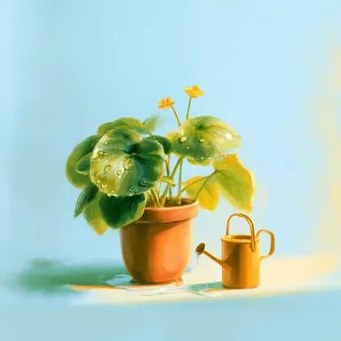 Water the plants chore card