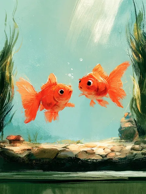 Goldfish — collectible card from the Pets collection