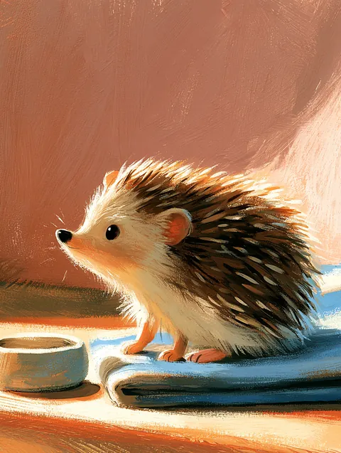 Hedgehog — collectible card from the Pets collection
